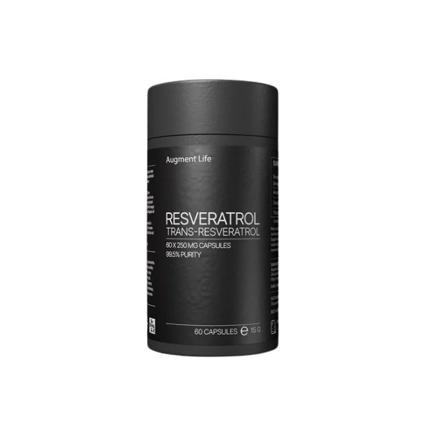 Trans-resveratrolis 250 mg, 99,5 % grynumas + piperinas,  60 kapsulių papildas, Longevityshop.lt