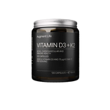 Vitaminas D3 + K2 MK7, 4000 TV / 75 mcg, 120 kapsulių,