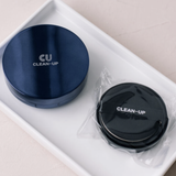 CUSKIN inovatyvus cushion makiažo pagrindas su keičiamu užpildu SPF50+ PA+++, 15g + 15g